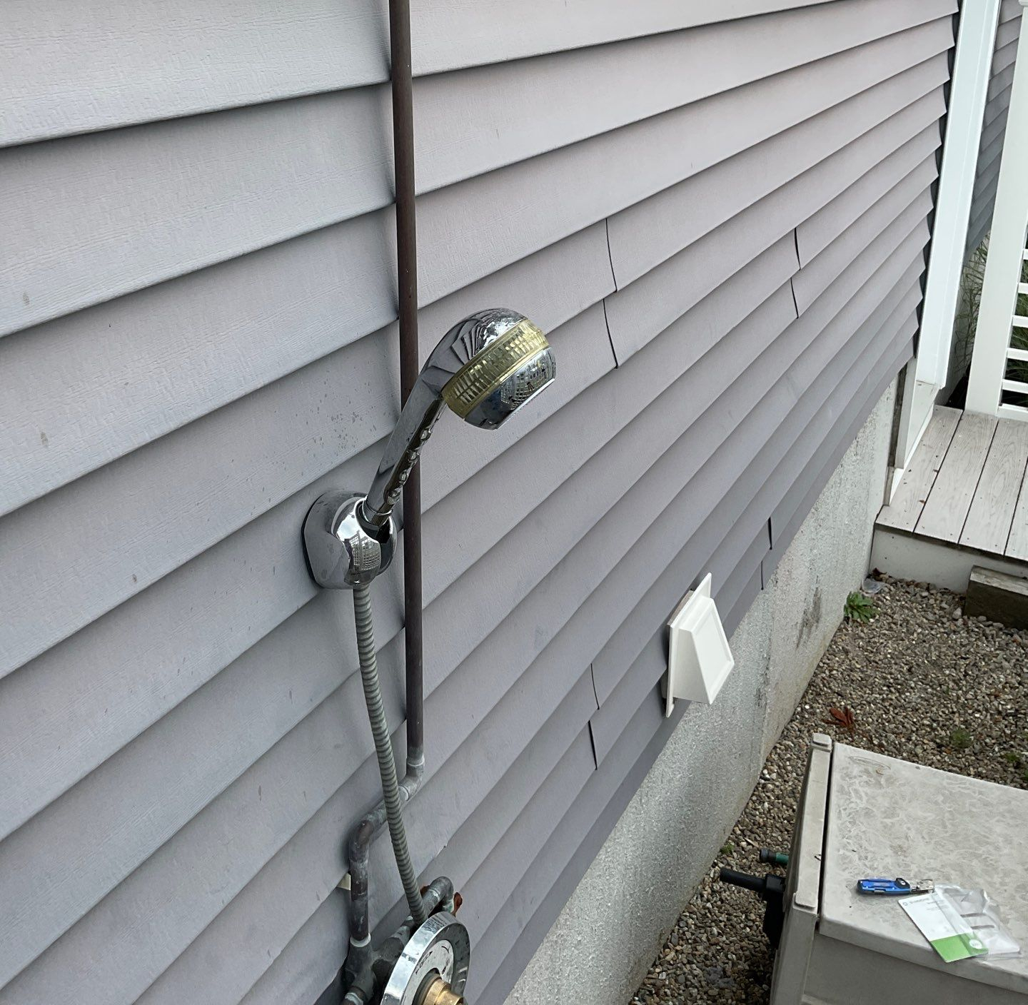 Nahant Project Spotlight: Outdoor Shower Valve & Plumbing Service